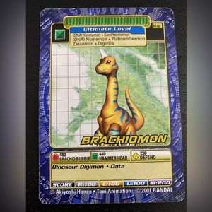 🔴2/$10 SALE🔴 Brachiomon ST-112 2001 Digimon Trading Card